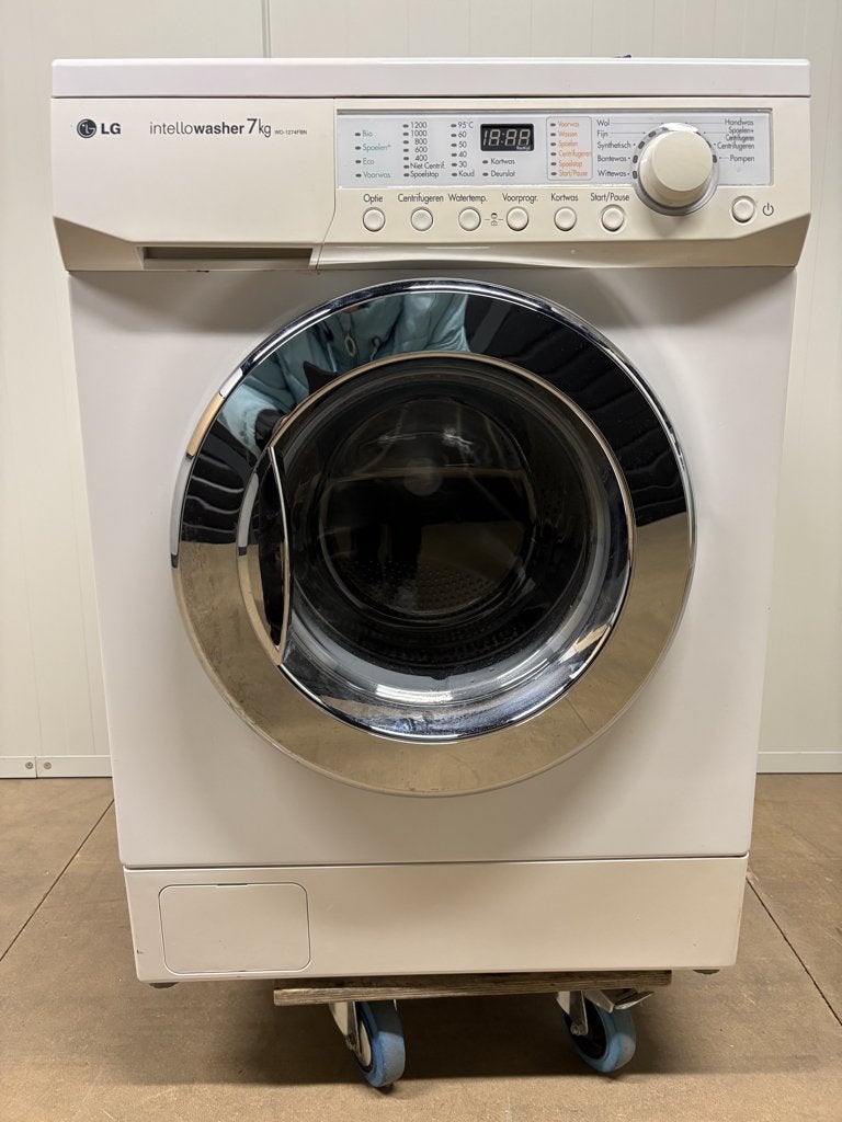 LG Intellowasher WD-1274FBN, Ophalen, Gebruikt, Voorlader, 85 tot 90 cm