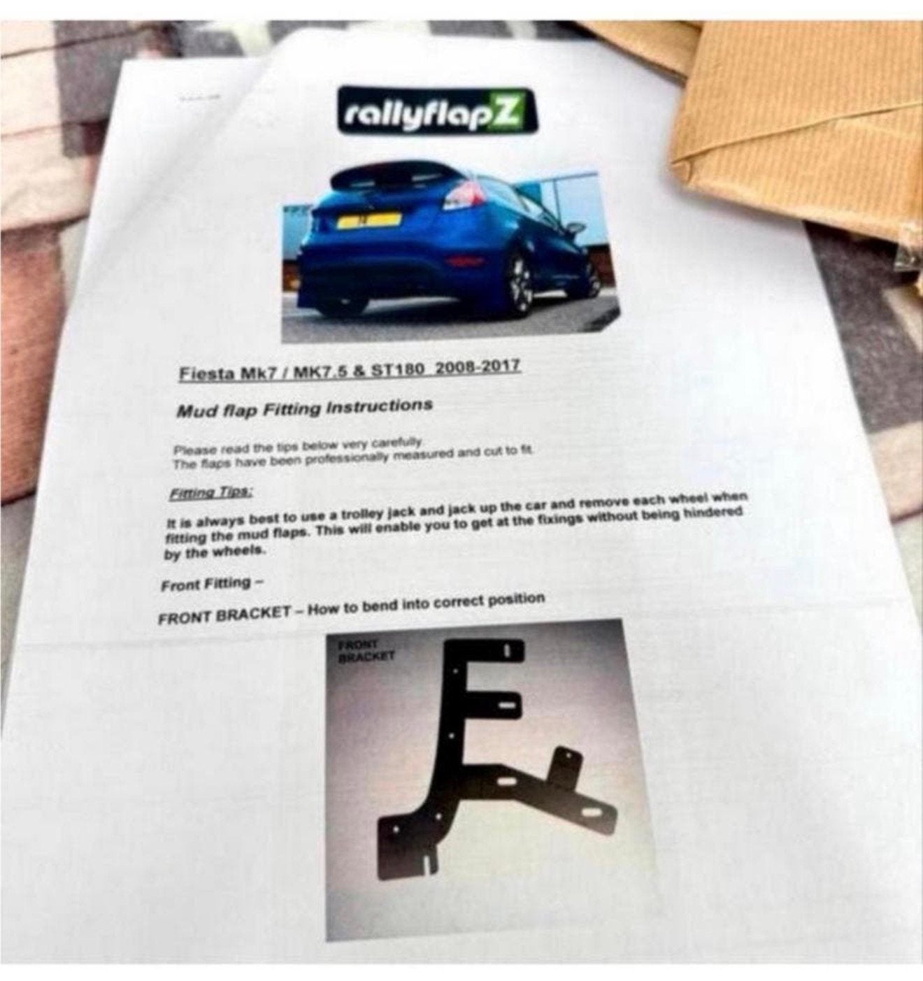 rallyflapZ Rally spatlappen Ford Fiesta Mk7 7.5 ST180 ST200, Auto diversen, Tuning en Styling, Ophalen of Verzenden, M, M, M