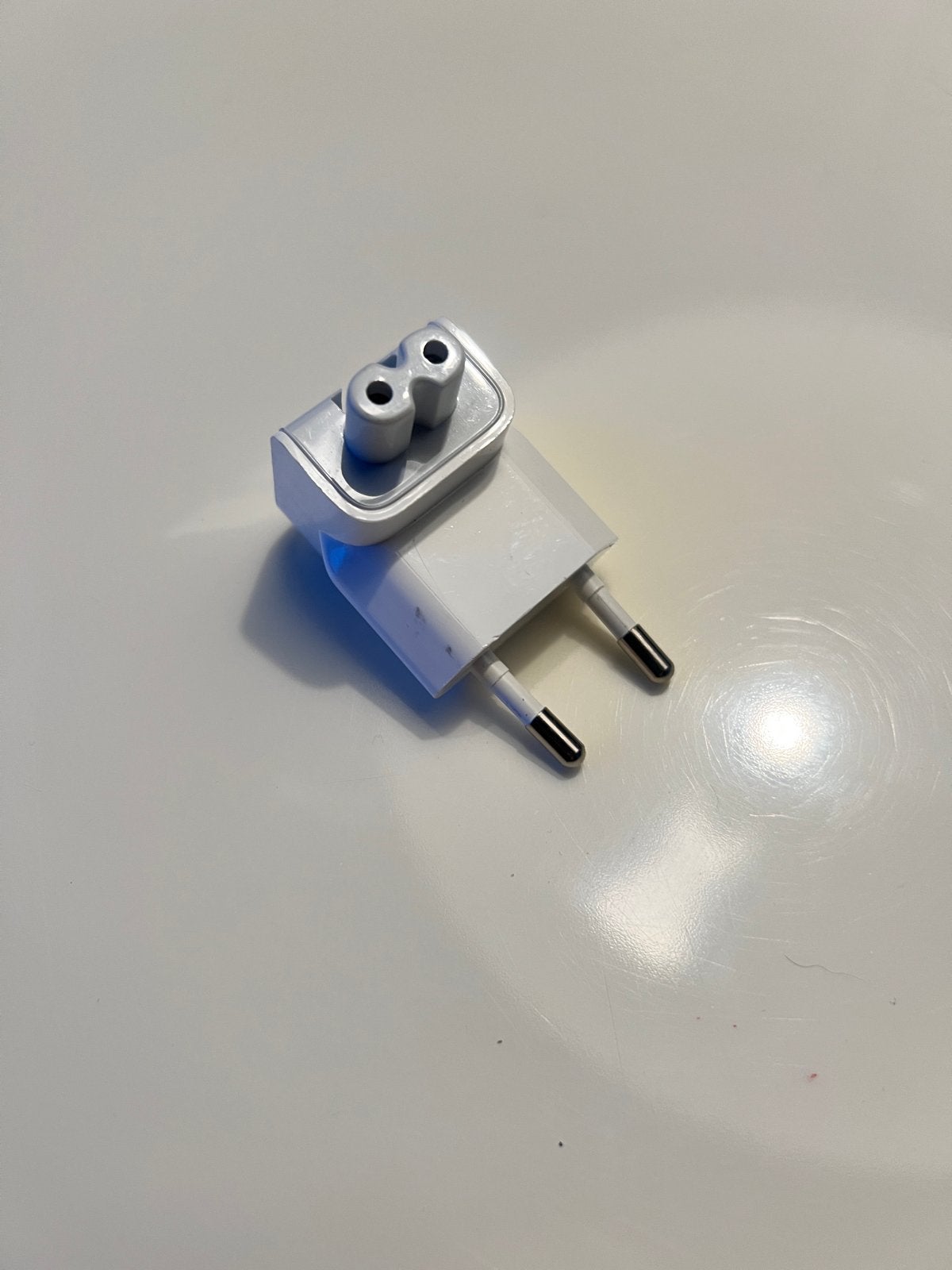 Originele Apple EU Duckhead stekker - wit (gebruikt), Ophalen of Verzenden, Gebruikt