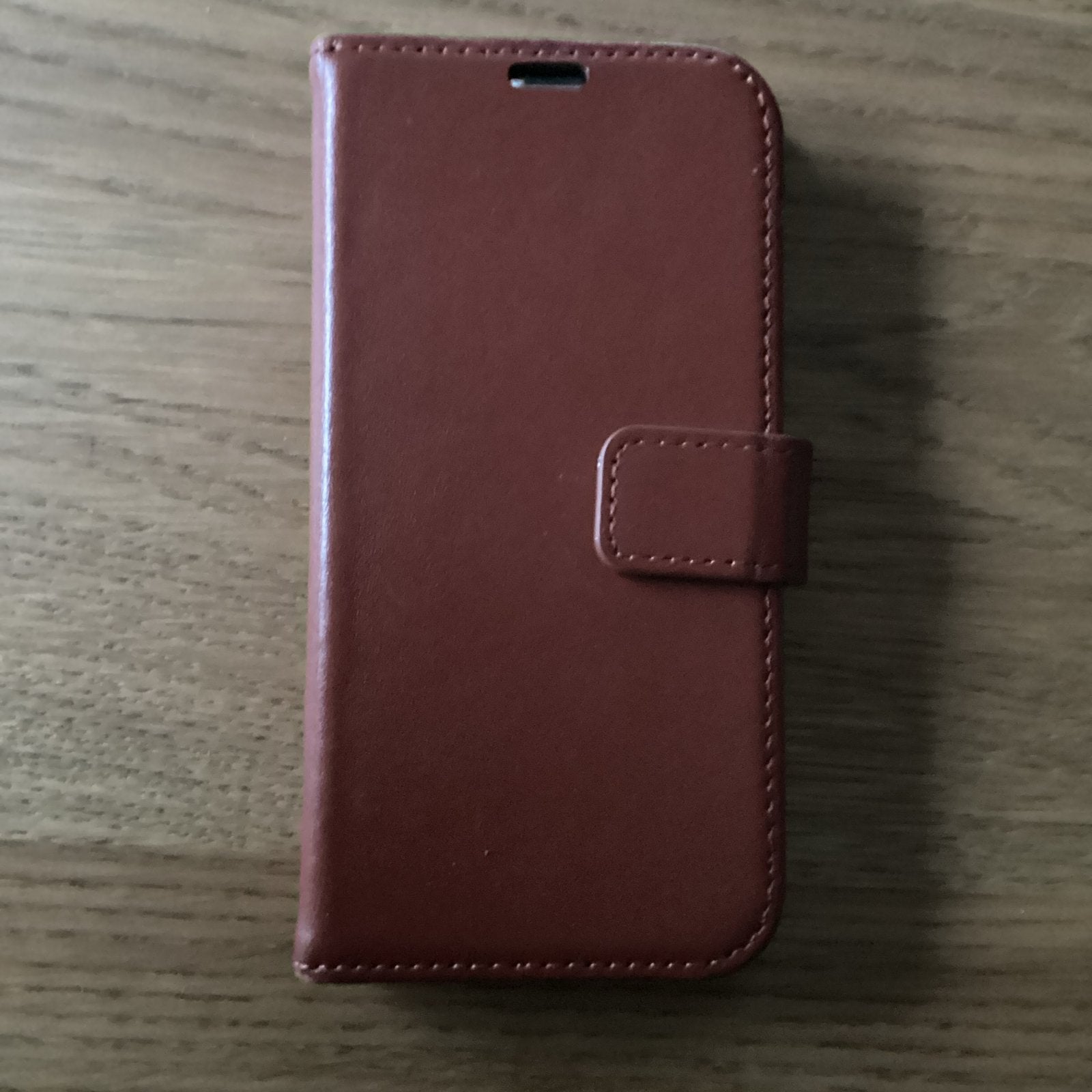 Valenta leren Bookcase iPhone 13 mini beschermhoes, Ophalen, IPhone 13 mini, Overige merken, Bruin
