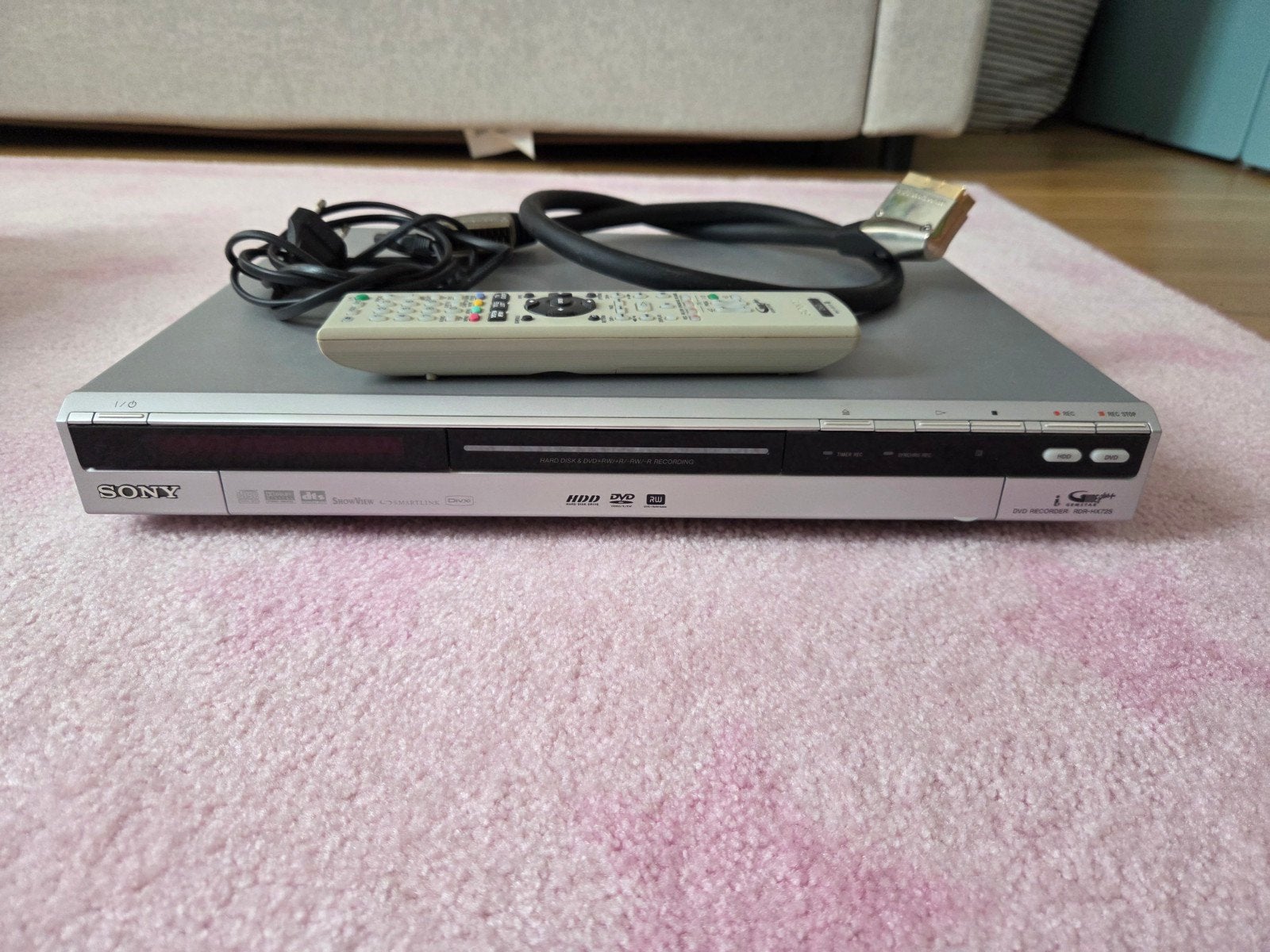 Sony RDR-HX725 DVD Recorder met HDD en afstandsbediening, Gebruikt, Met harddisk, Dvd-recorder, Ophalen of Verzenden