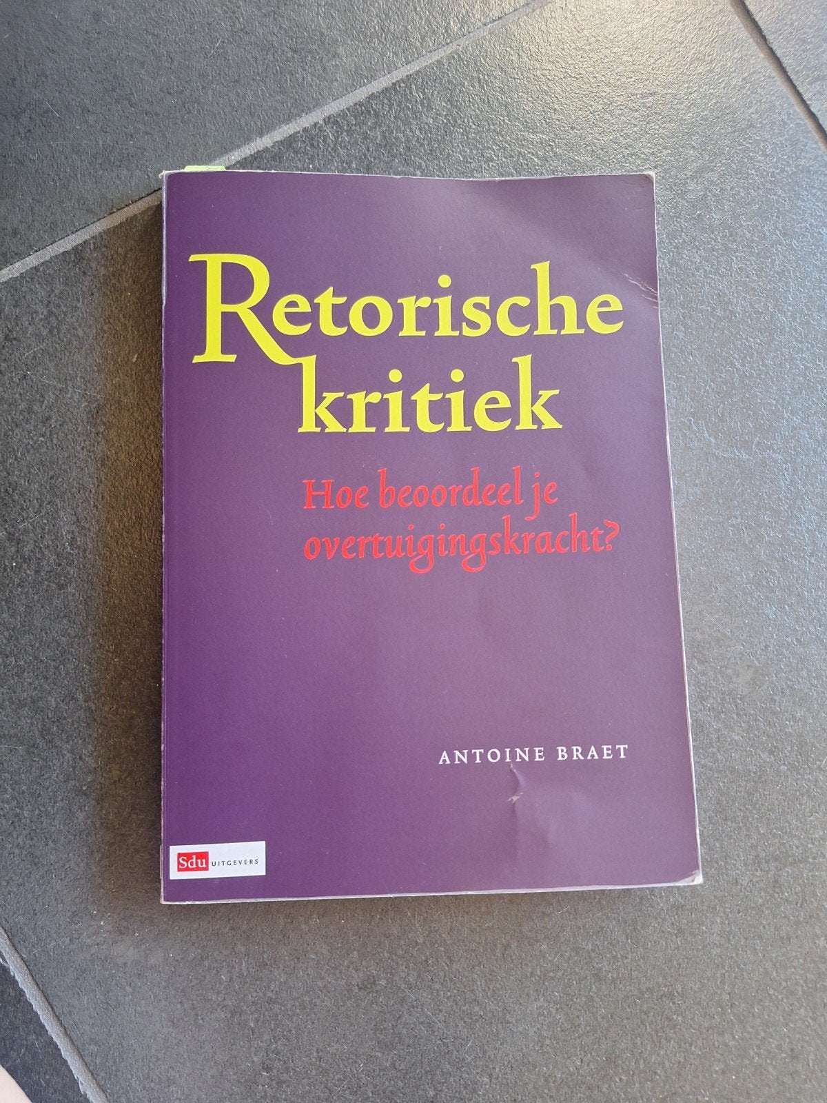Retorische kritiek - Antoine Braet, Ophalen of Verzenden, Zo goed als nieuw, Overige uitgevers, Nederlands