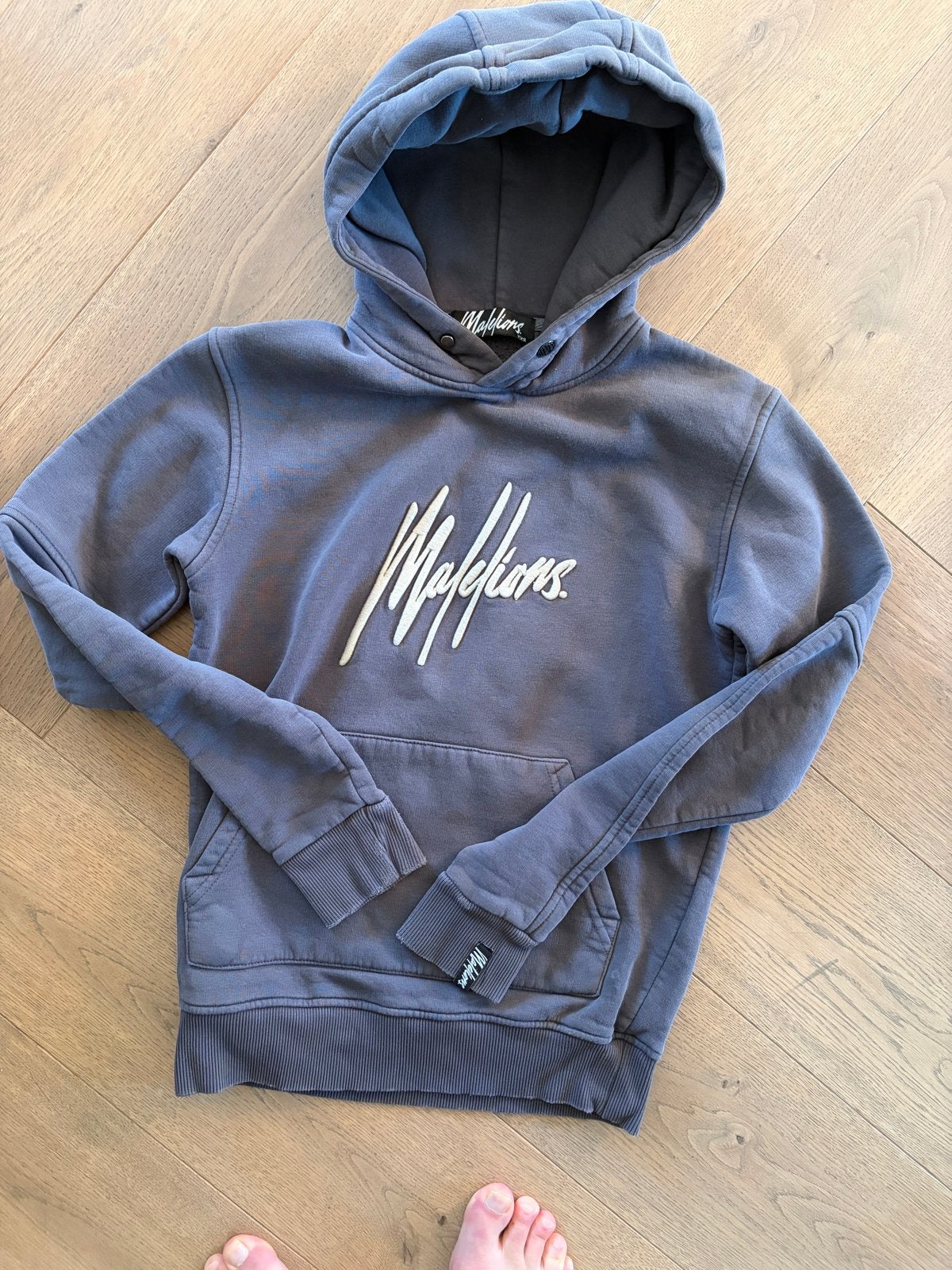 Malelions Hoodie Maat XXS - Grijs, Ophalen of Verzenden, Zo goed als nieuw, Jongen of Meisje, Trui of Vest
