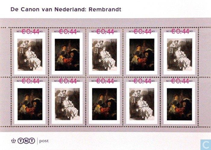 Postzegels Canon van Nederland: Rembrandt, Ophalen of Verzenden, Na 1940, Postfris