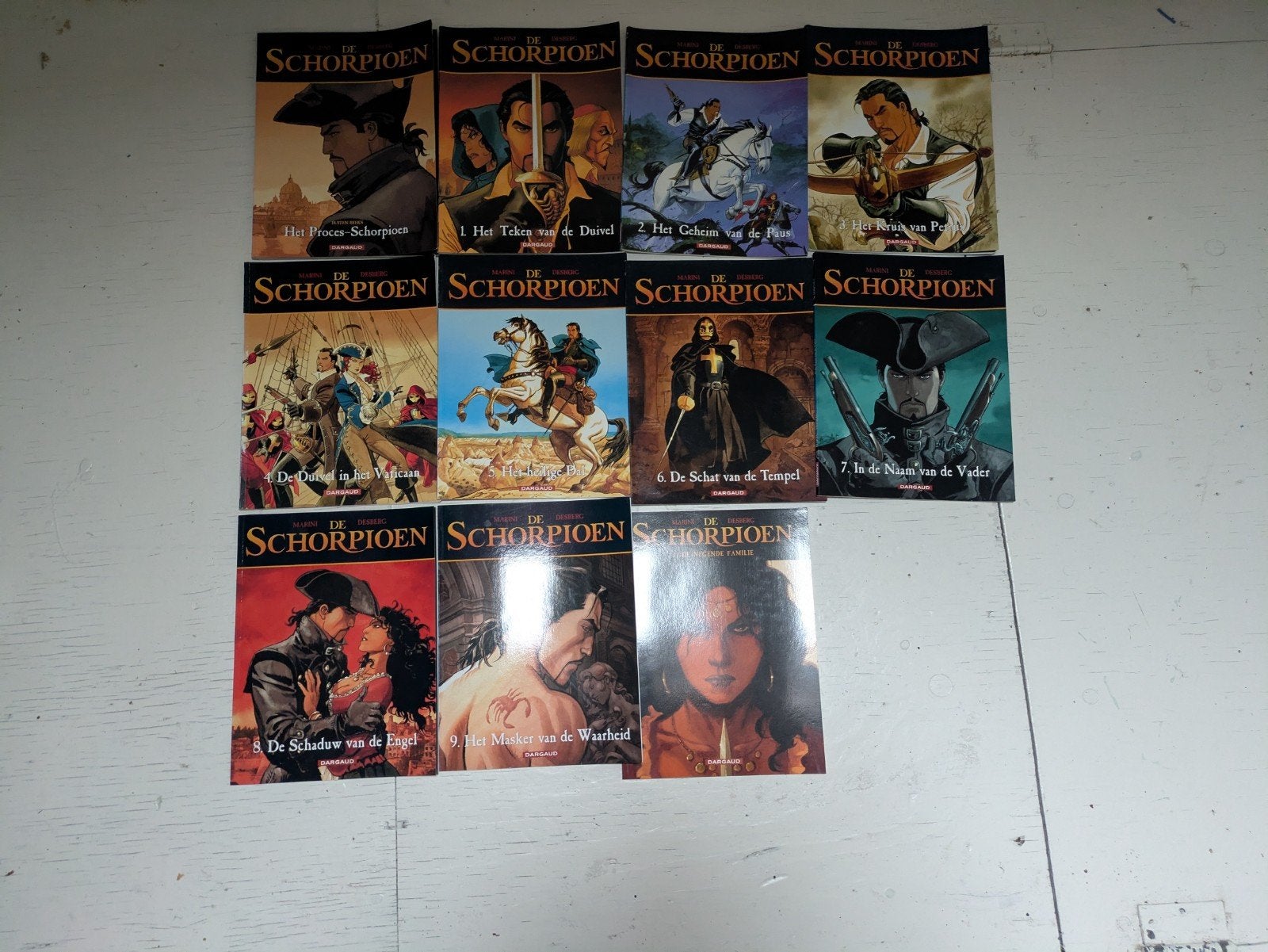 De Schorpioen stripboeken - Complete serie (1-11), Boeken, Complete serie of reeks, Ophalen of Verzenden, Zo goed als nieuw, Stephen Desberg