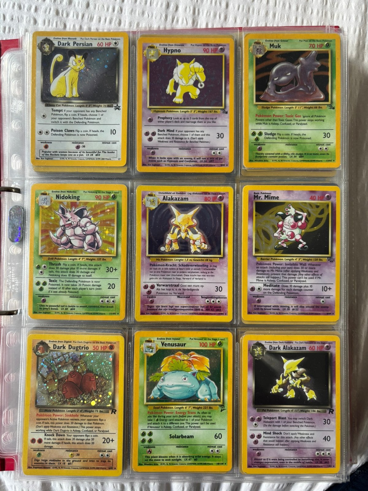 Grote verzameling oude pokemon kaarten. 14 holos!, Hobby en Vrije tijd, Ophalen of Verzenden, Zo goed als nieuw, Meerdere kaarten