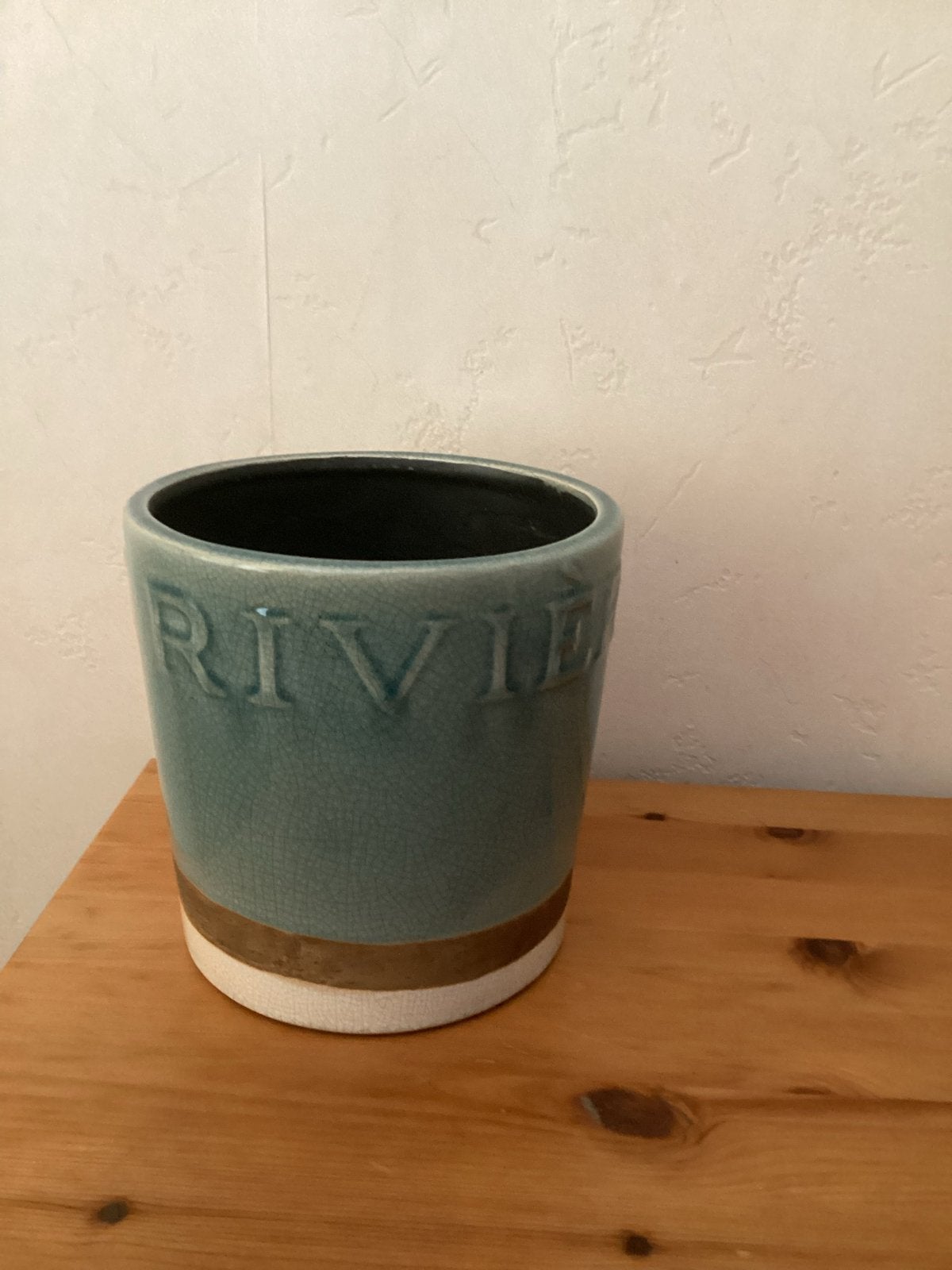 Riviera Maison Bloempot - Hoogte 18 cm, Gebruikt, Rond, Binnen, Ophalen of Verzenden