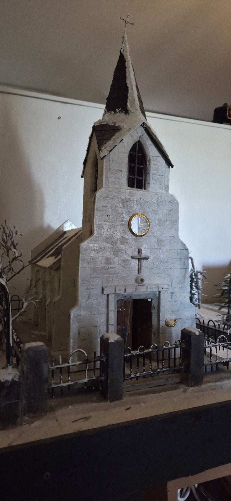 Kerk maquette/kerst dorp, Ophalen