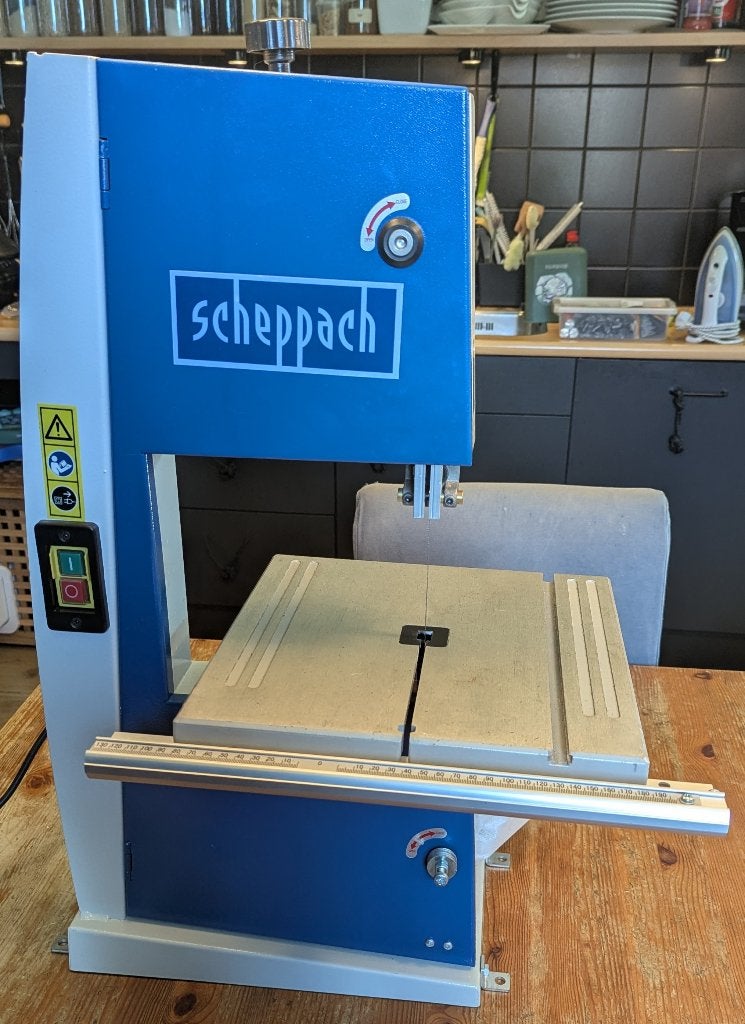 Scheppach BASA1 Lintzaag - Zo goed als nieuw, Ophalen, Zo goed als nieuw, Lintzaag, Minder dan 600 watt