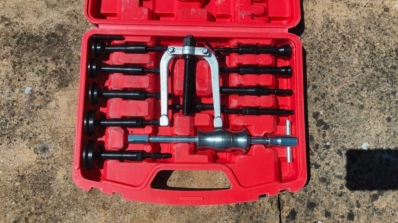 Lagertrekker Set - Professionele Gereedschapskist, Auto diversen, Autogereedschap, Ophalen, Zo goed als nieuw