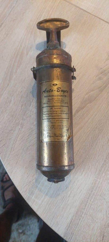 collector item brandblusser Auto-Boyce, Ophalen of Verzenden, Gebruikt