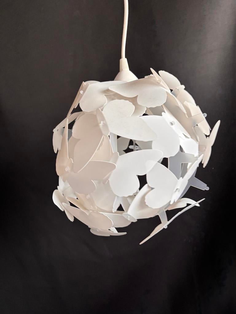 Hanglamp met vlinders, wandland industrieel, Ophalen of Verzenden, Gebruikt, Kunststof, Minder dan 50 cm