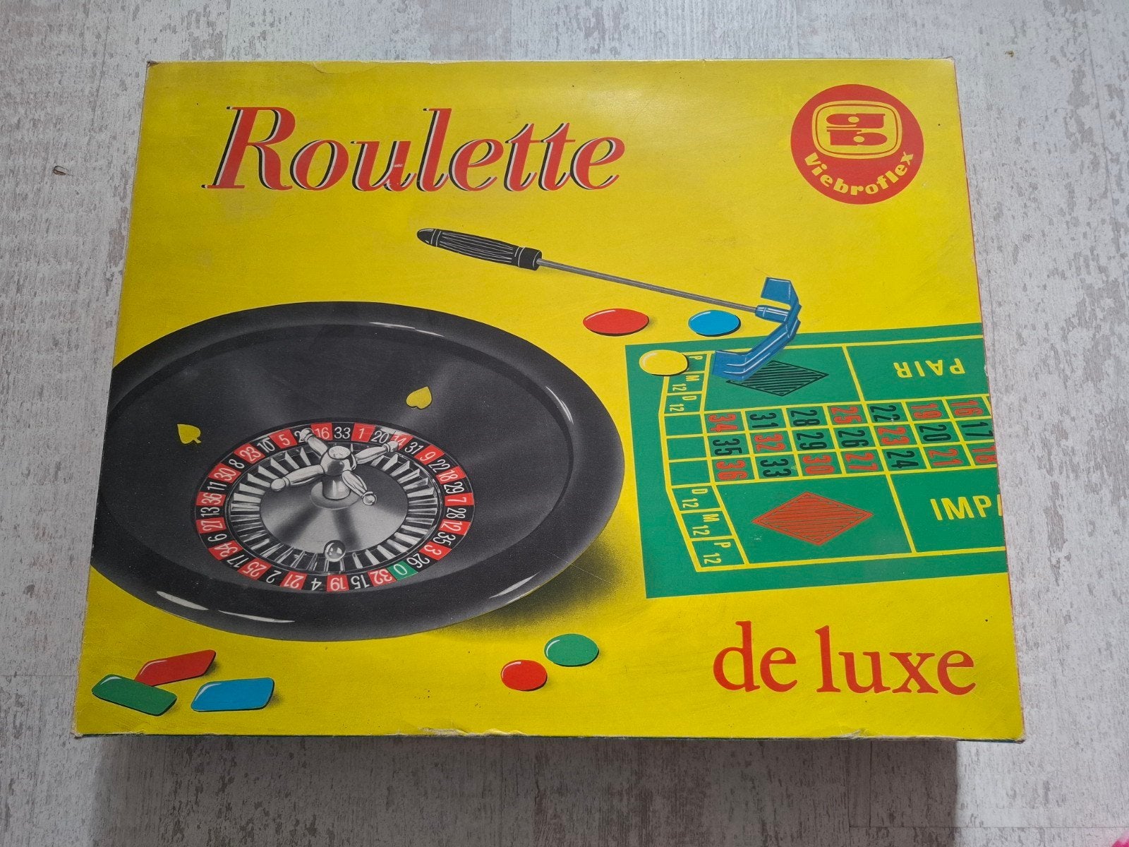 Groot Roulette de luxe spel, Vijf spelers of meer, Ophalen of Verzenden, Zo goed als nieuw