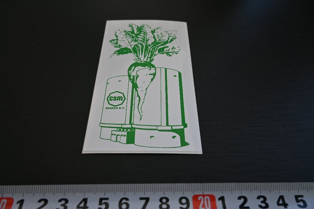 sticker CSM suiker bv, Ophalen, Zo goed als nieuw