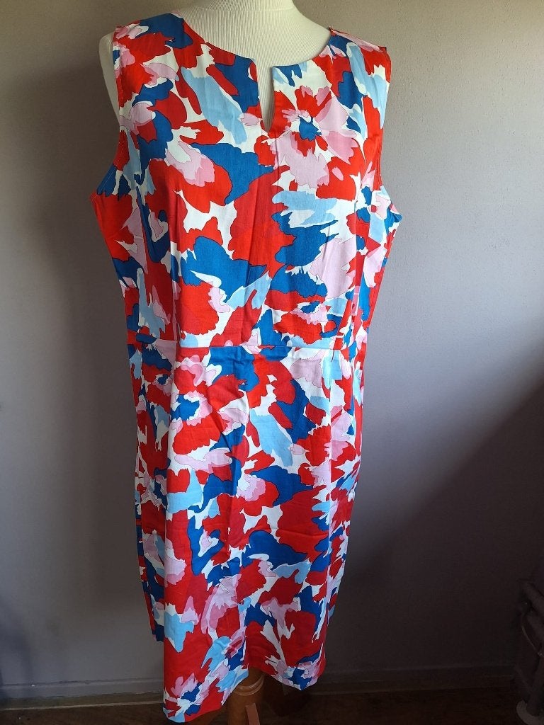 Nieuwe kleurrijke stretch jurk print van Bel & Bo, maat 46, Kleding | Dames, Overige kleuren, Nieuw, Ophalen of Verzenden, Knielengte