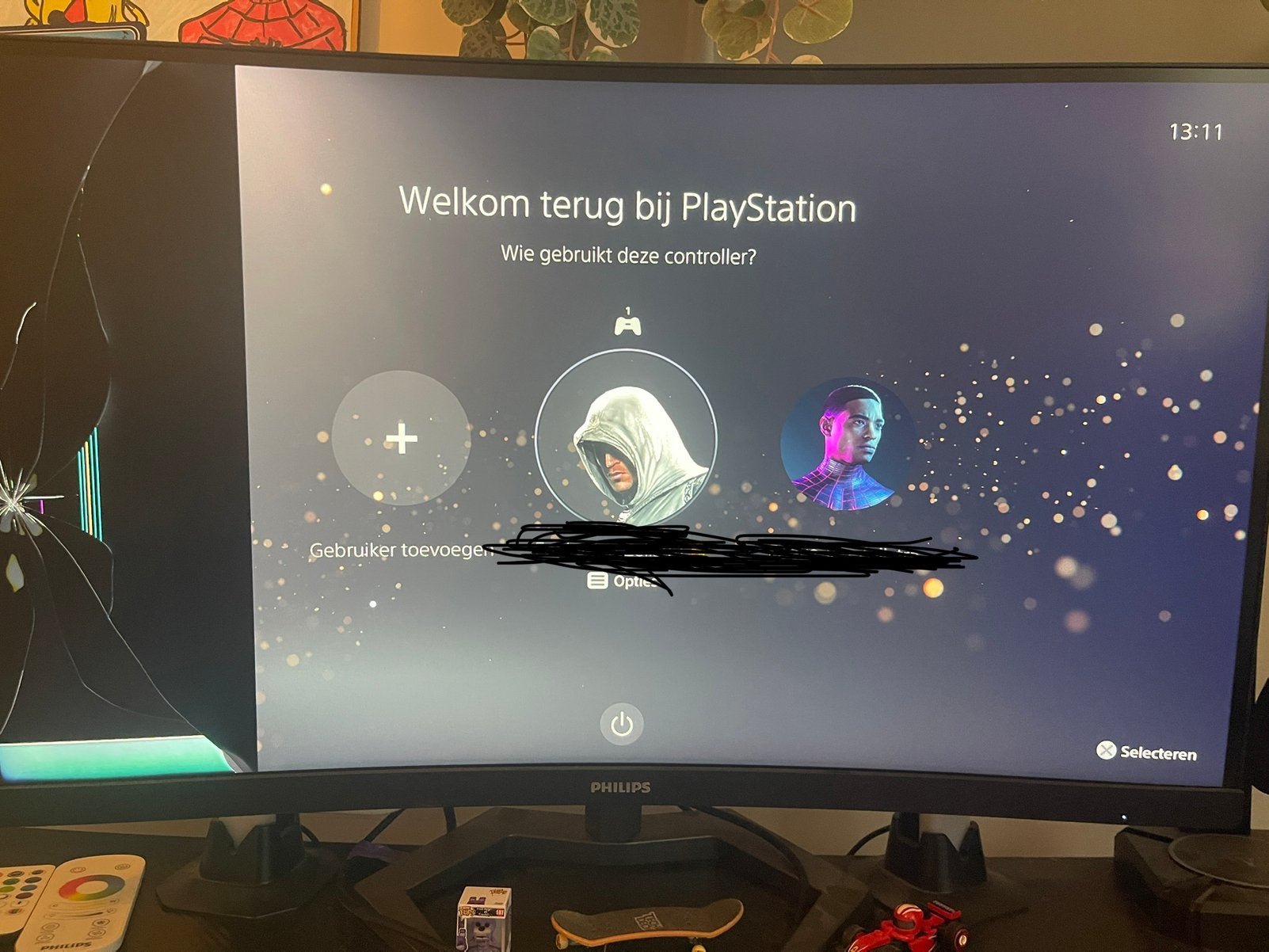 Gebarste Philips Evnia 27M2C5500W/0, Computers en Software, Monitoren, Ophalen, Gebruikt, Curved, Quad HD (2K)