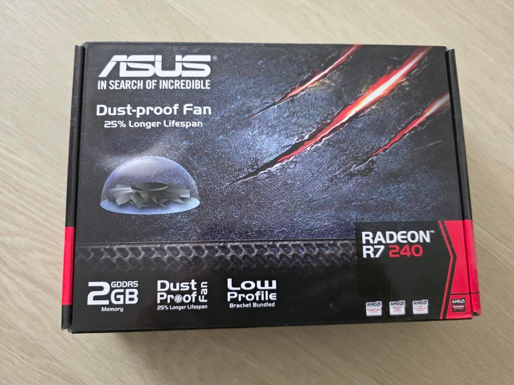 Asus Radeon R7 240, Ophalen, PCI-Express 3, HDMI, AMD