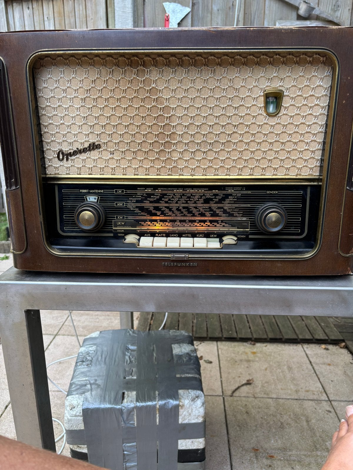 Vintage Telefunken Operette 7 buizenradio, Ophalen of Verzenden, Gebruikt, Radio