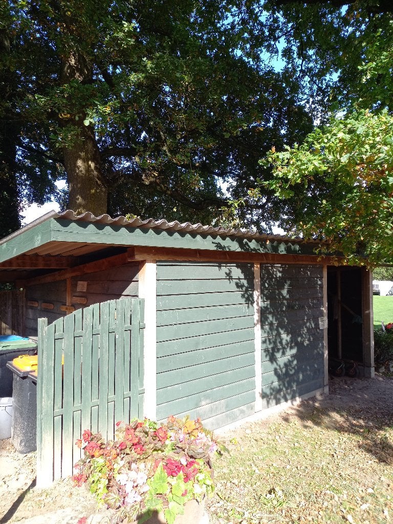houten schuur, Ophalen, Gebruikt, 250 tot 500 cm, Schuur
