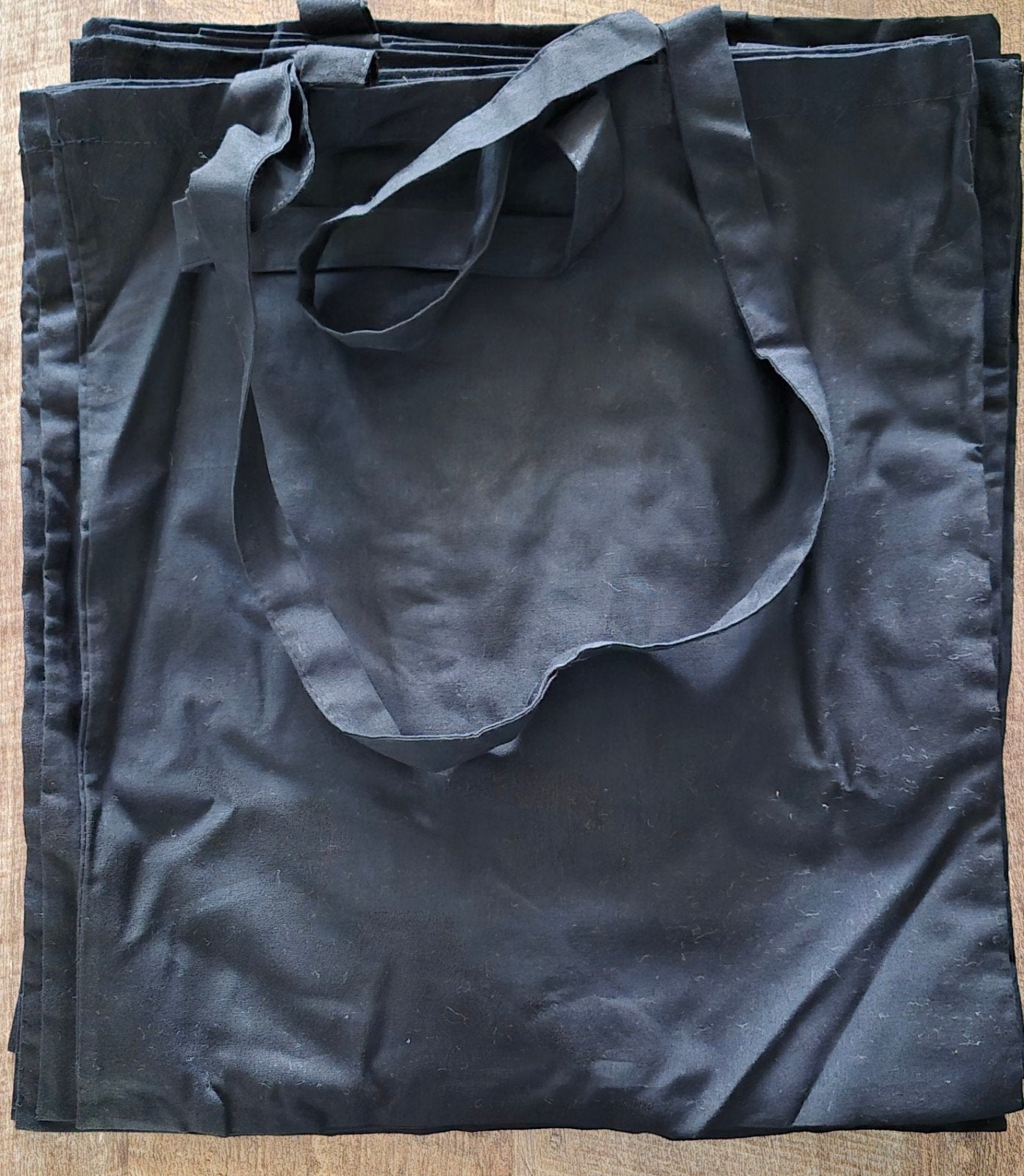 19 st. Onbedrukte katoenen tassen kleur Zwart, Ophalen of Verzenden, Nieuw, Zwart, Shopper