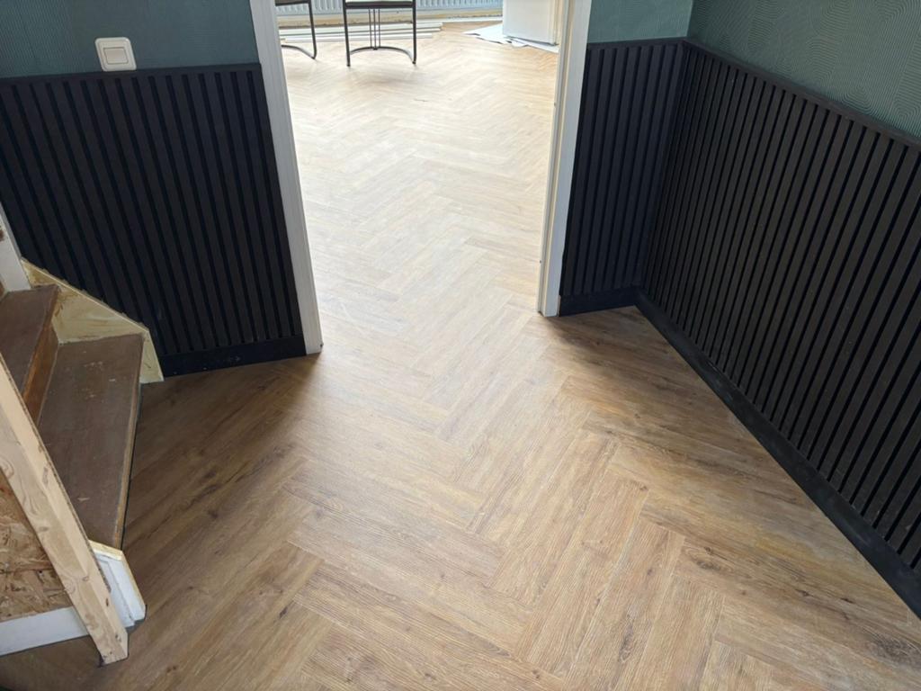 Pvc Visgraat Vloer Actie; 2 Kleuren €14,95, Doe-het-zelf en Verbouw, Kunststof, 50 tot 150 cm, Nieuw, Ophalen of Verzenden