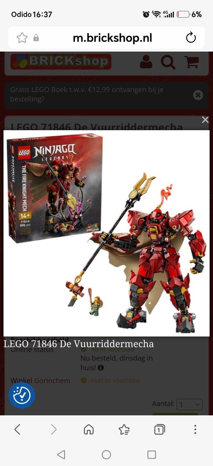 Lego 71846, Ophalen of Verzenden, Zo goed als nieuw, Complete set, Lego