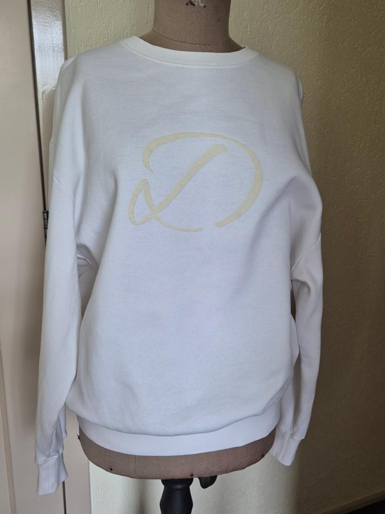 La Dress Candy sweater S/M NIEUWSTAAT, Wit, La Dress, Ophalen of Verzenden, Zo goed als nieuw