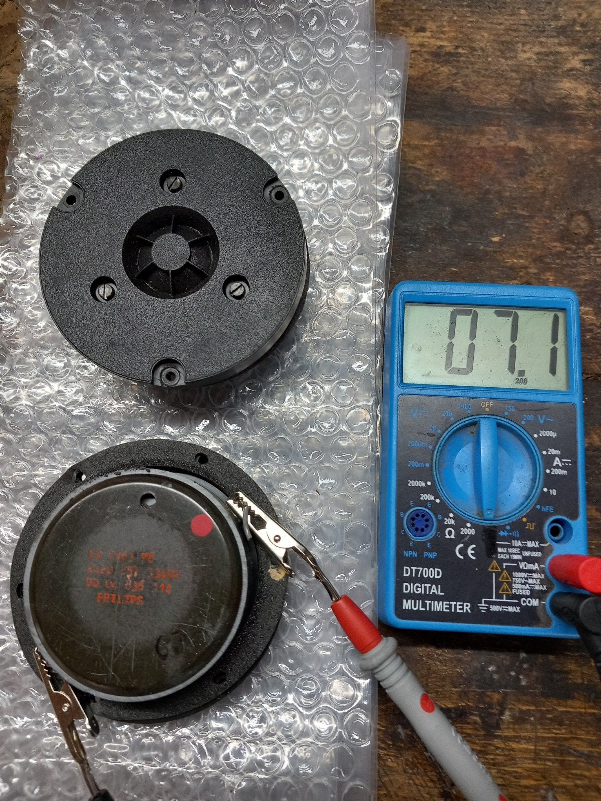 Zeer mooie Philips tweeters aangeboden AD 163 T8 zwarte dome, Ophalen of Verzenden, Minder dan 60 watt, Front, Rear of Stereo speakers