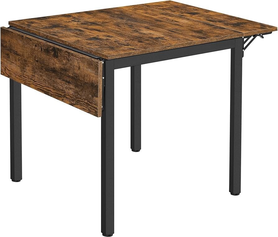 inklapbare 2 kanten bruine tafel, Ophalen, Zo goed als nieuw, Rechthoekig, 50 tot 100 cm