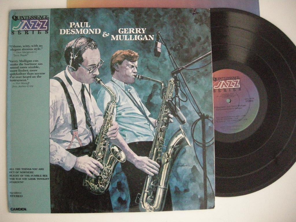 Paul Desmond & Gerry Mulligan  - LP vinyl zgan, Ophalen, 1960 tot 1980, Zo goed als nieuw, 12 inch