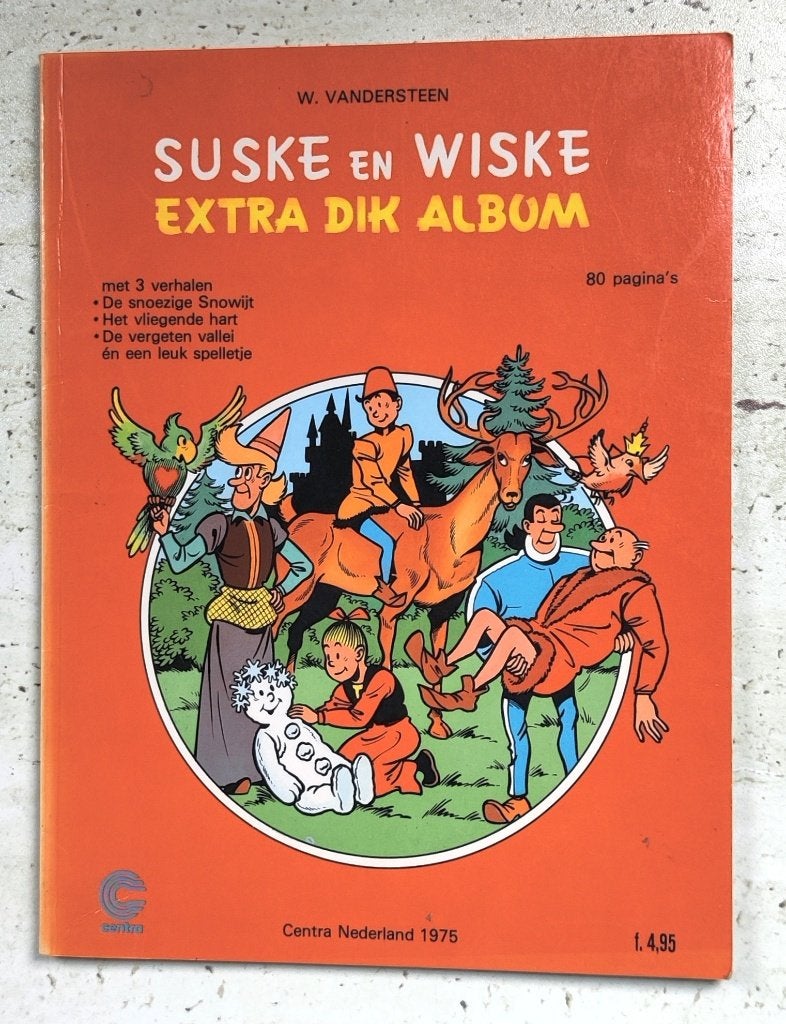 Suske en Wiske Extra dik album Centra Nederland reclame 1975, Eén stripboek, Ophalen of Verzenden, Zo goed als nieuw