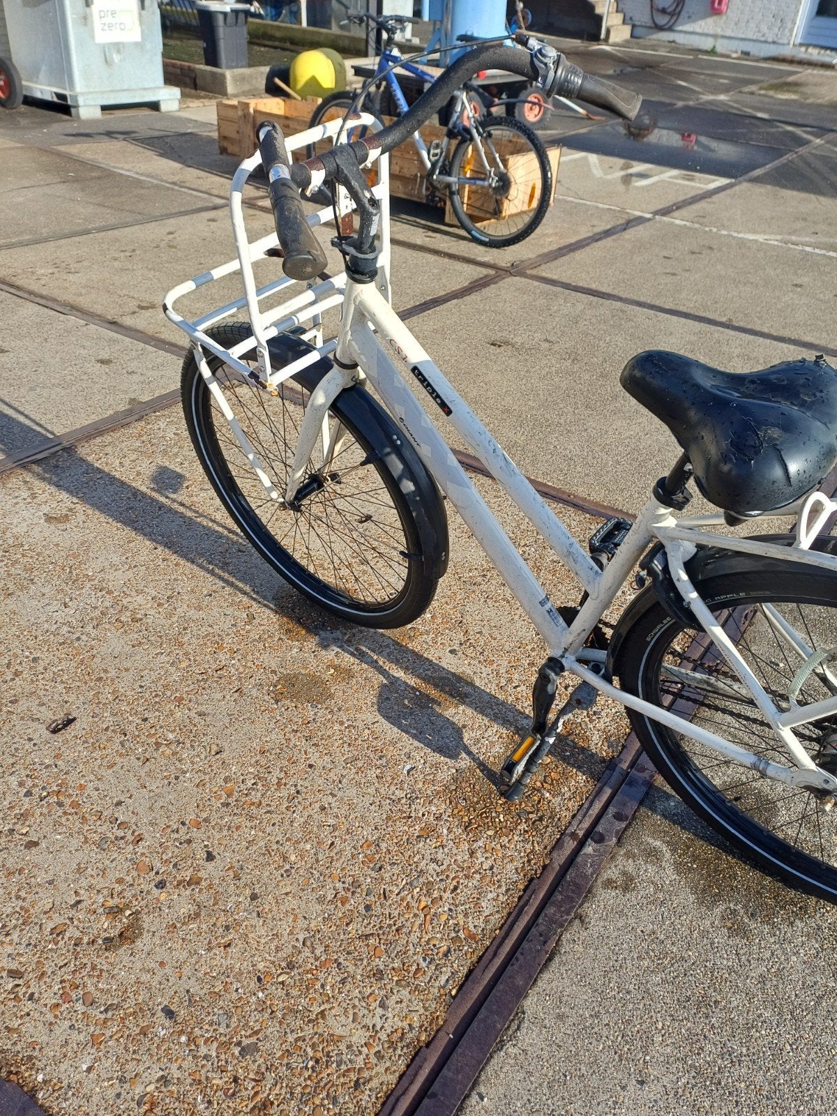 Giant Triplex Damesfiets - Wit, Gebruikt, Ophalen, Terugtraprem, Versnellingen, Giant