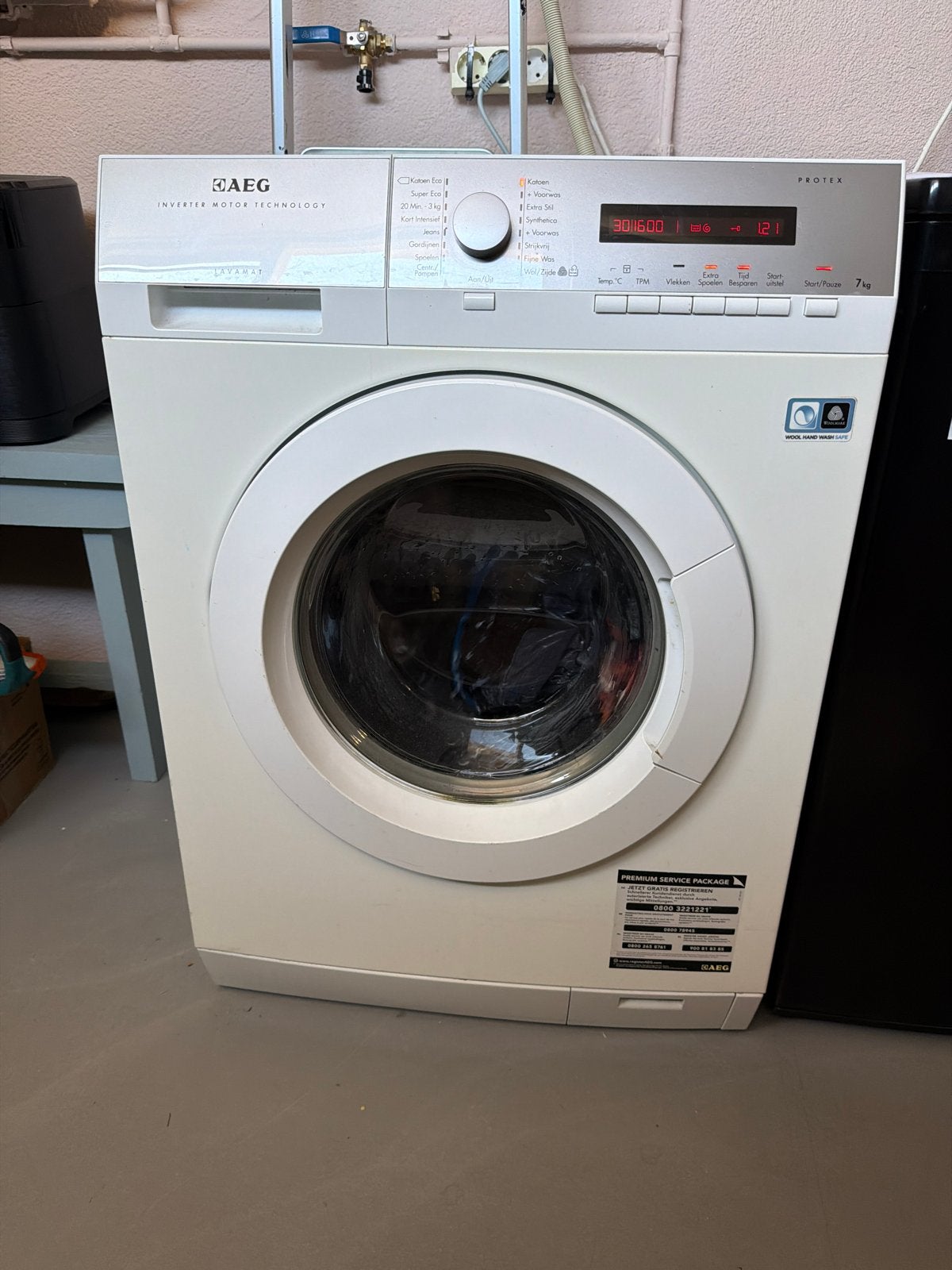 AEG Lavamat wasmachine 7kg - Inverter Motor Technology, Ophalen, Gebruikt, Voorlader, Kort programma