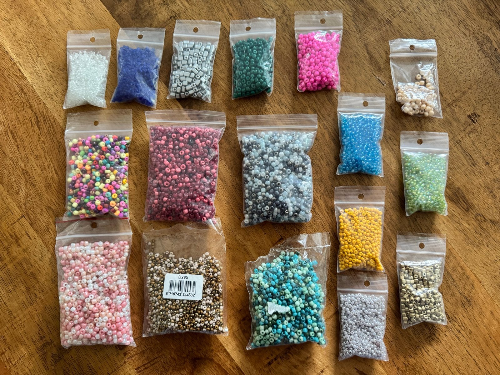 Grote partij glaskralen in diverse kleuren en maten, Hobby en Vrije tijd, Ophalen of Verzenden, Nieuw, Kraal