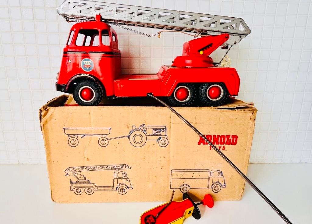 DAF arnold TRUCK BRANDWEER LADDERWAGEN MET DOOS, Ophalen of Verzenden