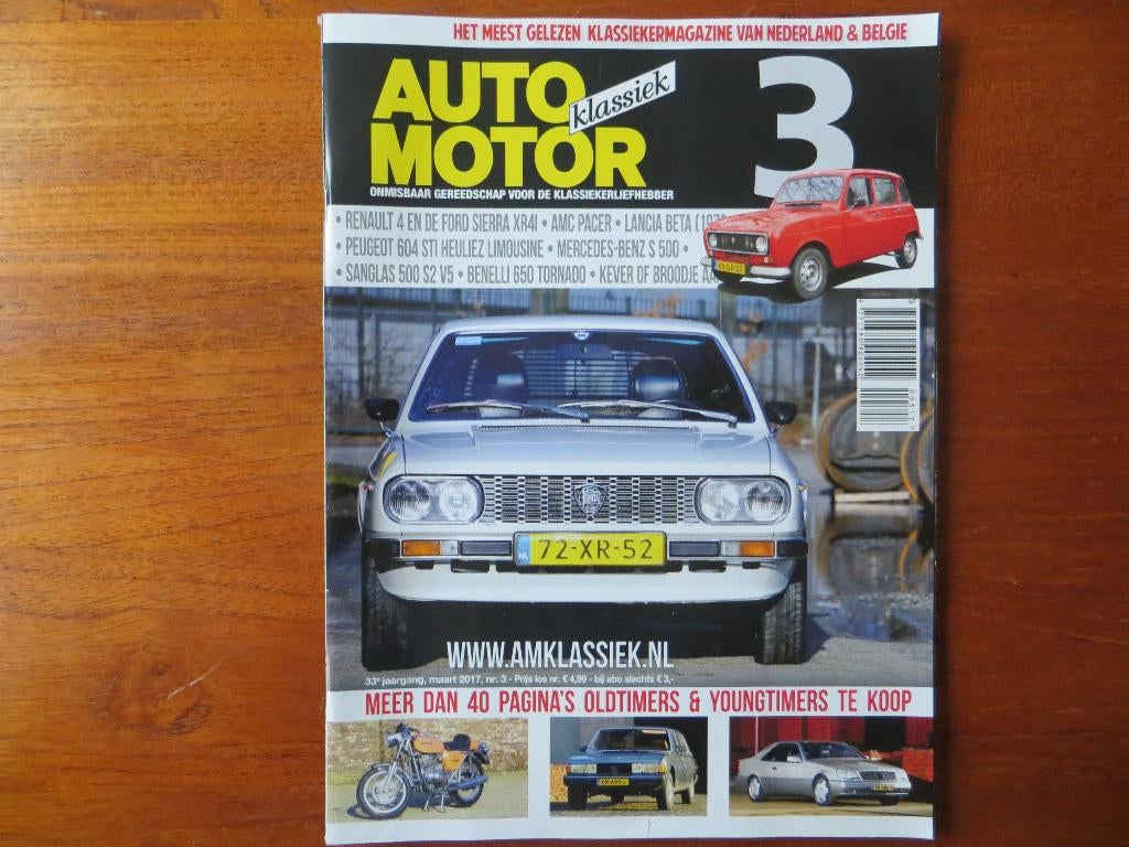 Auto Motor Klassiek 3 2017 Renault 4, Ford Sierra XR4i, AMC, Ophalen of Verzenden, Nieuw, Ford
