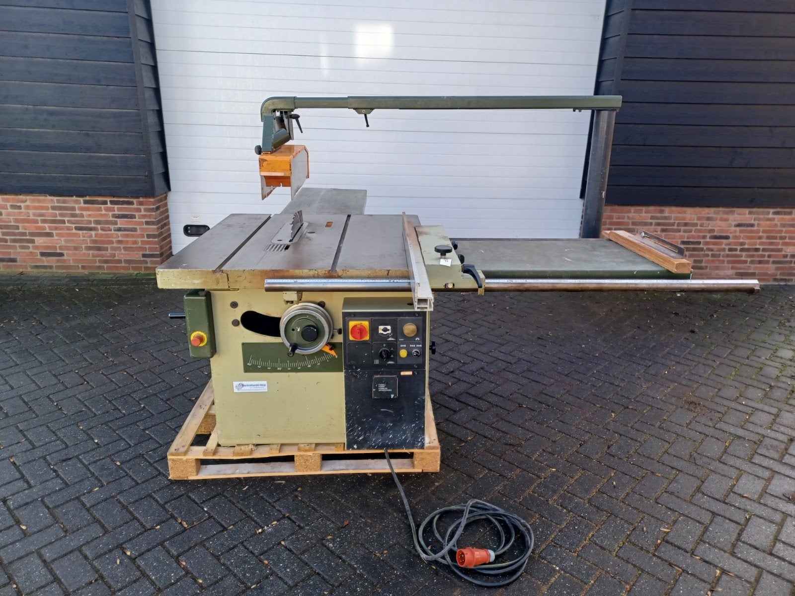 professionele geremde scm harwi zaagmachine zaagtafel cirkel, Doe-het-zelf en Verbouw, Gereedschap | Zaagmachines, Ophalen, Gebruikt