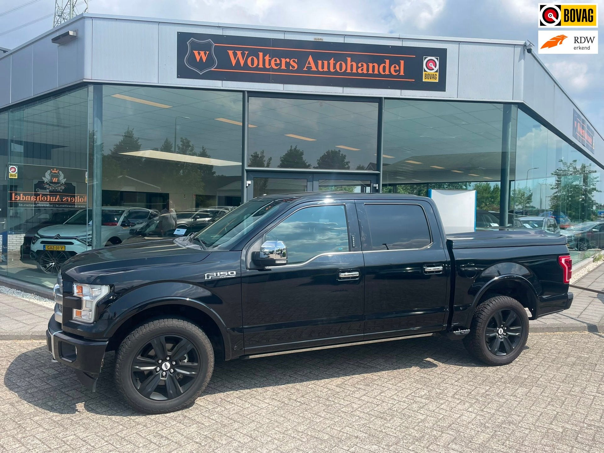 Ford USA F150 5.0 V8 Platinum SuperCrew Black Line, Automaat, Cruise Control, Gebruikt, F-150