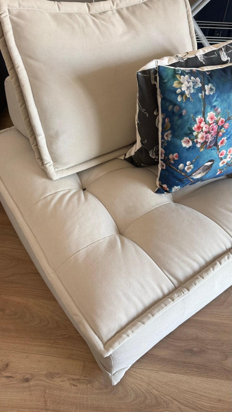 Comfortabele loungebank/futon - Zo goed als nieuw, 100 tot 125 cm, 150 tot 200 cm, Tweepersoons, Ophalen of Verzenden