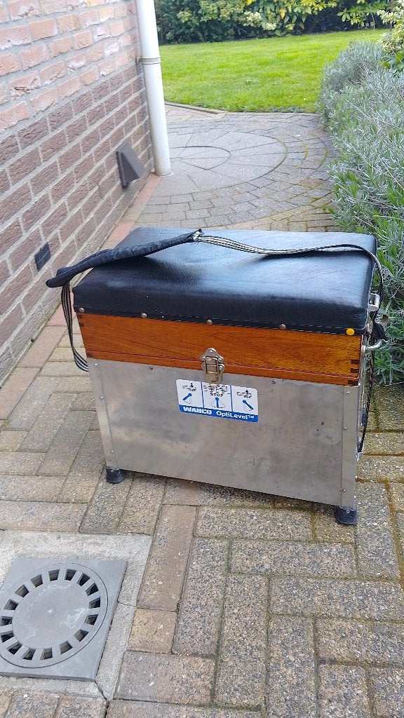 Viskoffer met zitje en opbergvakken, Watersport en Boten, Ophalen, Gebruikt, Koffer of Tas