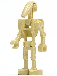 Lego Battle Droid Tan without Back Plate, Gebruikt, Star Wars, Lego, Ophalen of Verzenden