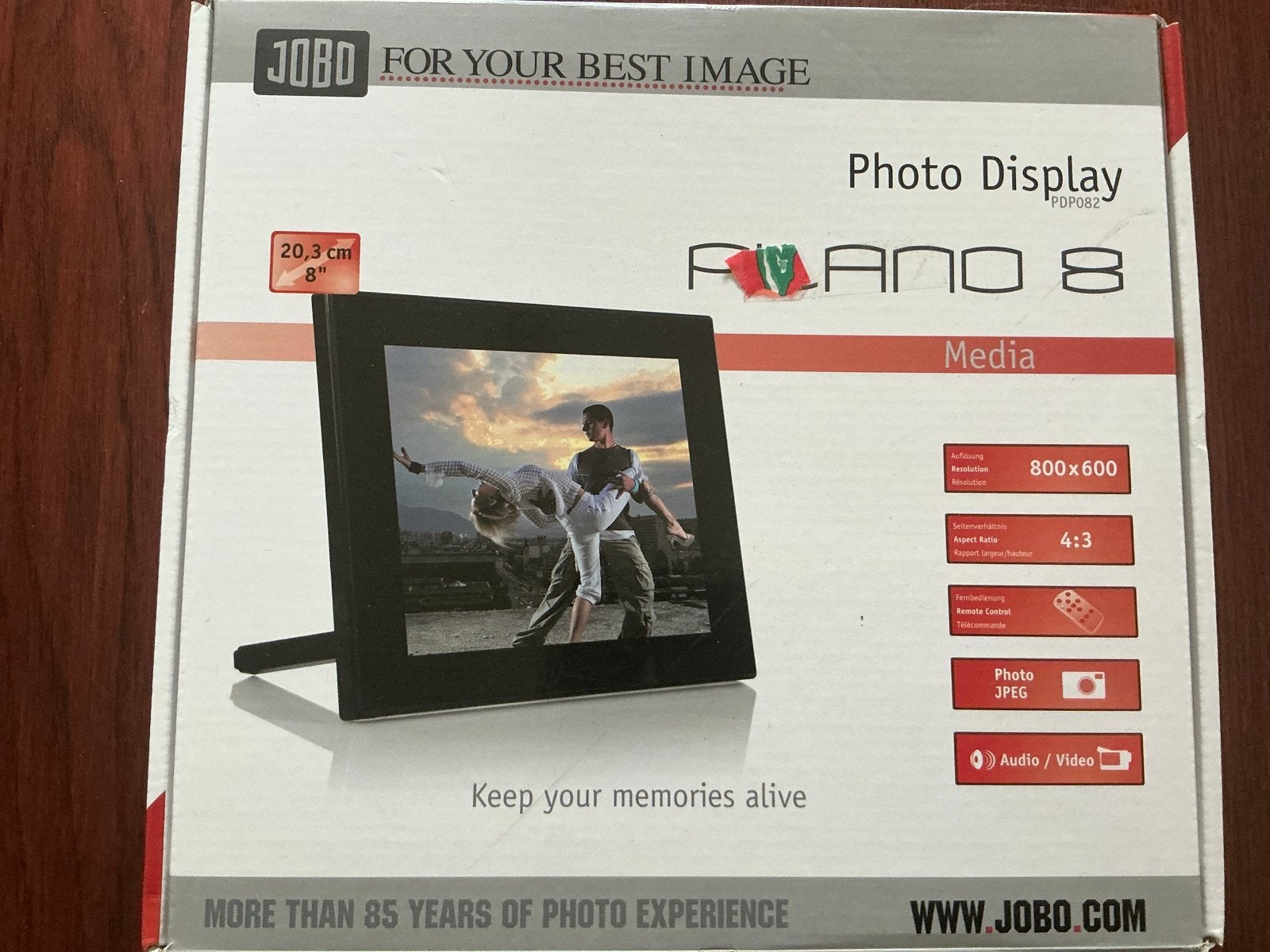 Jobo Plano 8 Digitale Fotolijst - 8 inch, Ophalen of Verzenden, Zo goed als nieuw, Jobo, Minder dan 1 GB