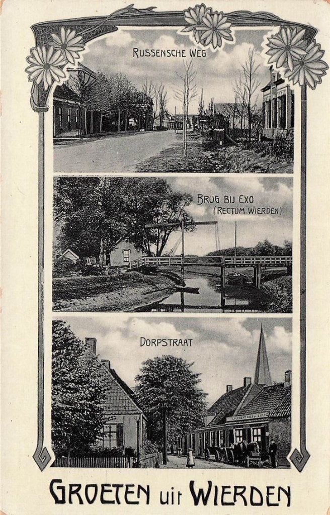 702-111-023 Groeten Uit Wierden, Verzamelen, Ansichtkaarten | Nederland, Verzenden, Voor 1920, Overijssel