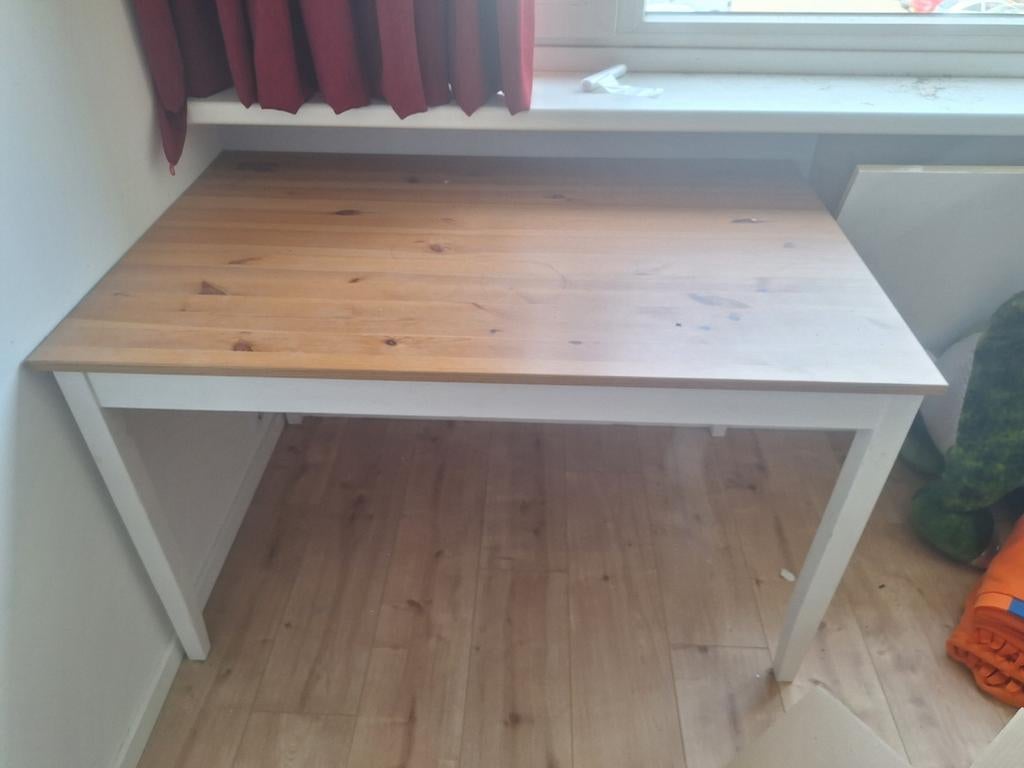 IKEA LERHAMN tafel - TEAB, Ophalen, Gebruikt, 50 tot 100 cm, Vierkant