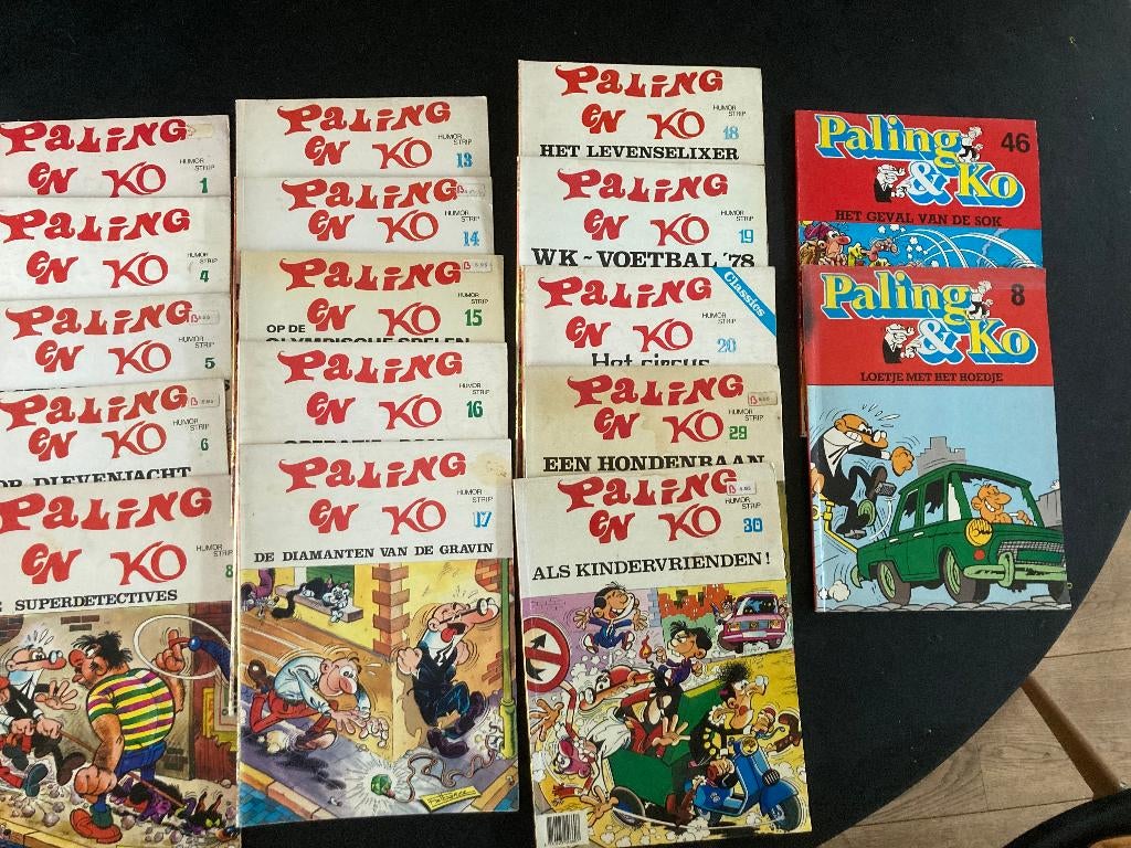 Paling en ko strips 17 stuks, Boeken, Stripboeken, Meerdere stripboeken, Ophalen of Verzenden, Gelezen