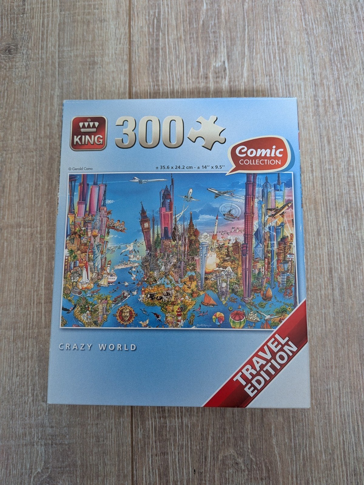 King Comic Collection Crazy World Travel Edition 300 stukjes, Ophalen, Minder dan 500 stukjes, Zo goed als nieuw, Legpuzzel