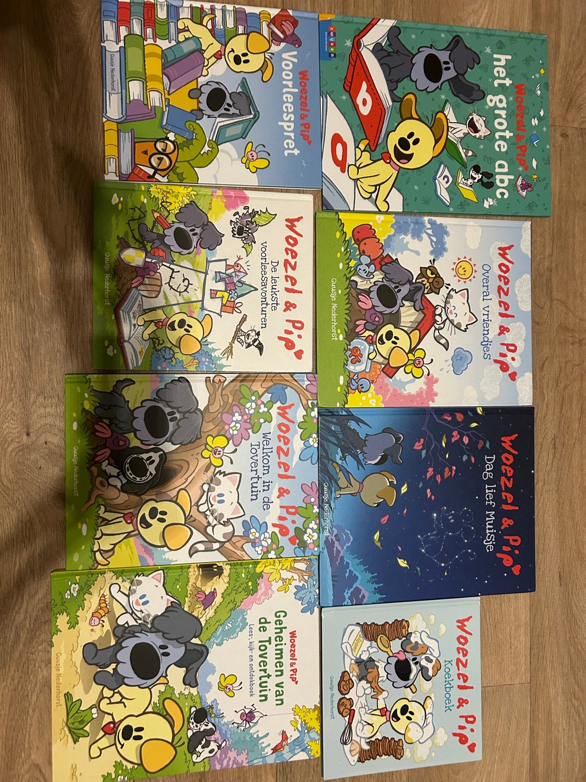 Grote collectie Woezel & Pip boeken - 9 stuks, Boeken, Fictie algemeen, Jongen of Meisje, Ophalen of Verzenden, Zo goed als nieuw