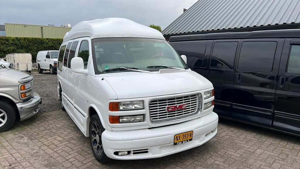 1997 GMC Savana Camper  *Perfect onderhouden* SUPER LAGE MLS, Auto's, Automaat, Overige carrosserieën, Wit, Leder