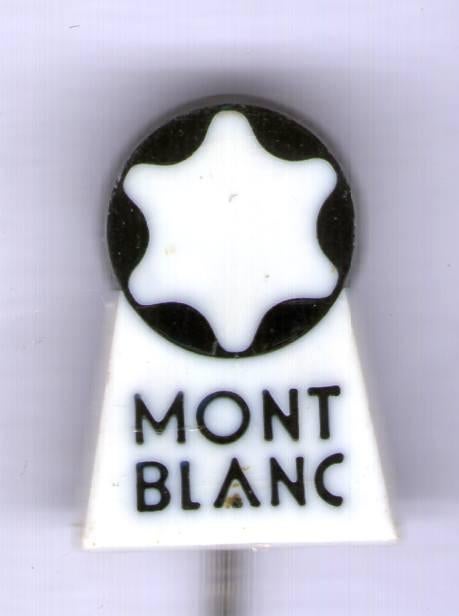 Mont Blanc vulpennen plastic speldje ( W_148 ), Verzenden, Zo goed als nieuw, Merk, Speldje of Pin