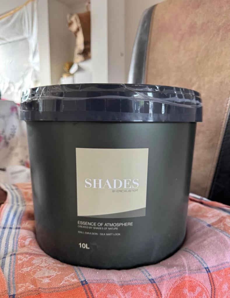 Soil Lak muurverf ongeopend 10liter shades by eric kuster, Doe-het-zelf en Verbouw, Verf, Beits en Lak, Overige kleuren, Nieuw
